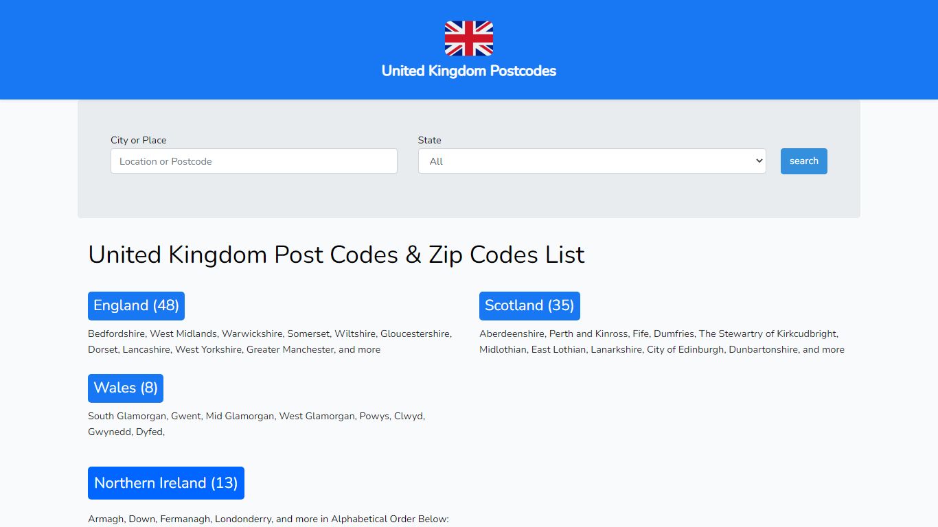 UK Postcode